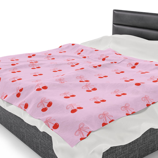 Cherries - Plush Blanket