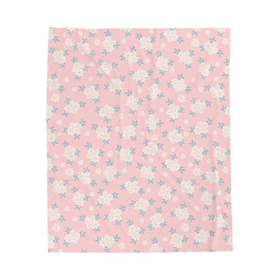 Dainty Flowers - Plush Blanket