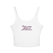 Only accepting apologies - Spaghetti Strap Tank Top