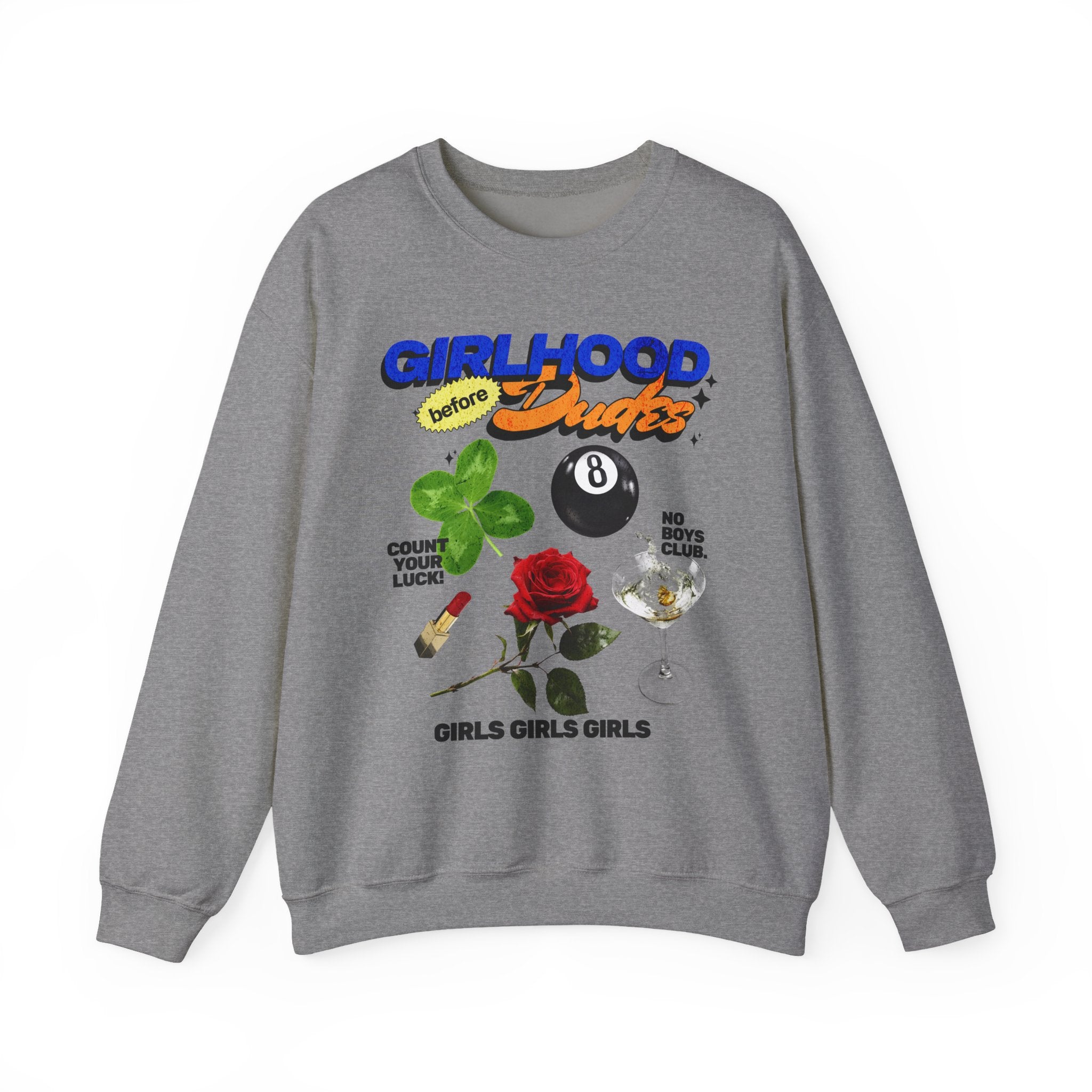 Girlhood over Dudes - Washed Crewneck