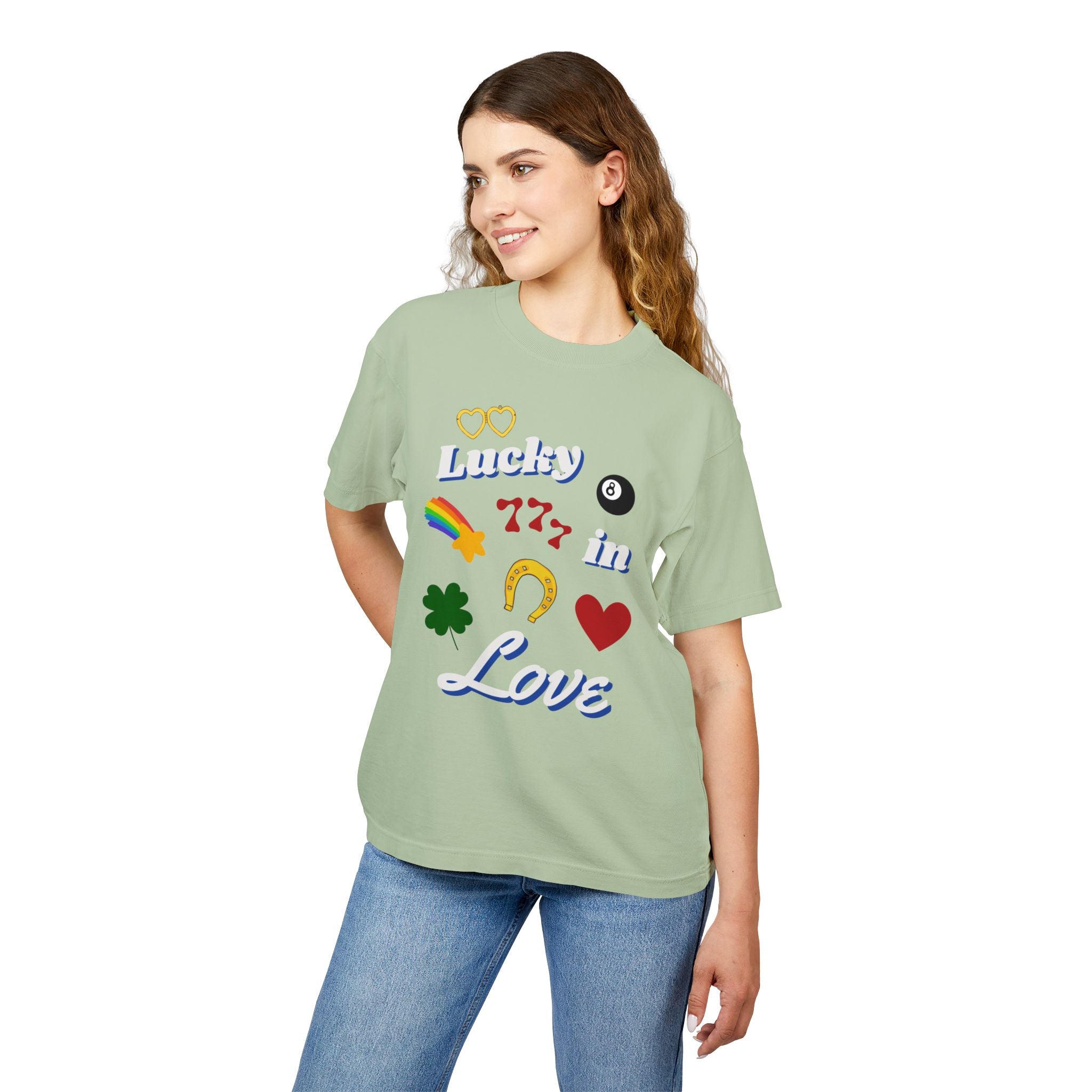 Lucky in Love - Heavy weight Tee