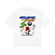 Girlhood over Dudes - Heavy weight Tee