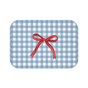 Checkered Bow - Bath Mat