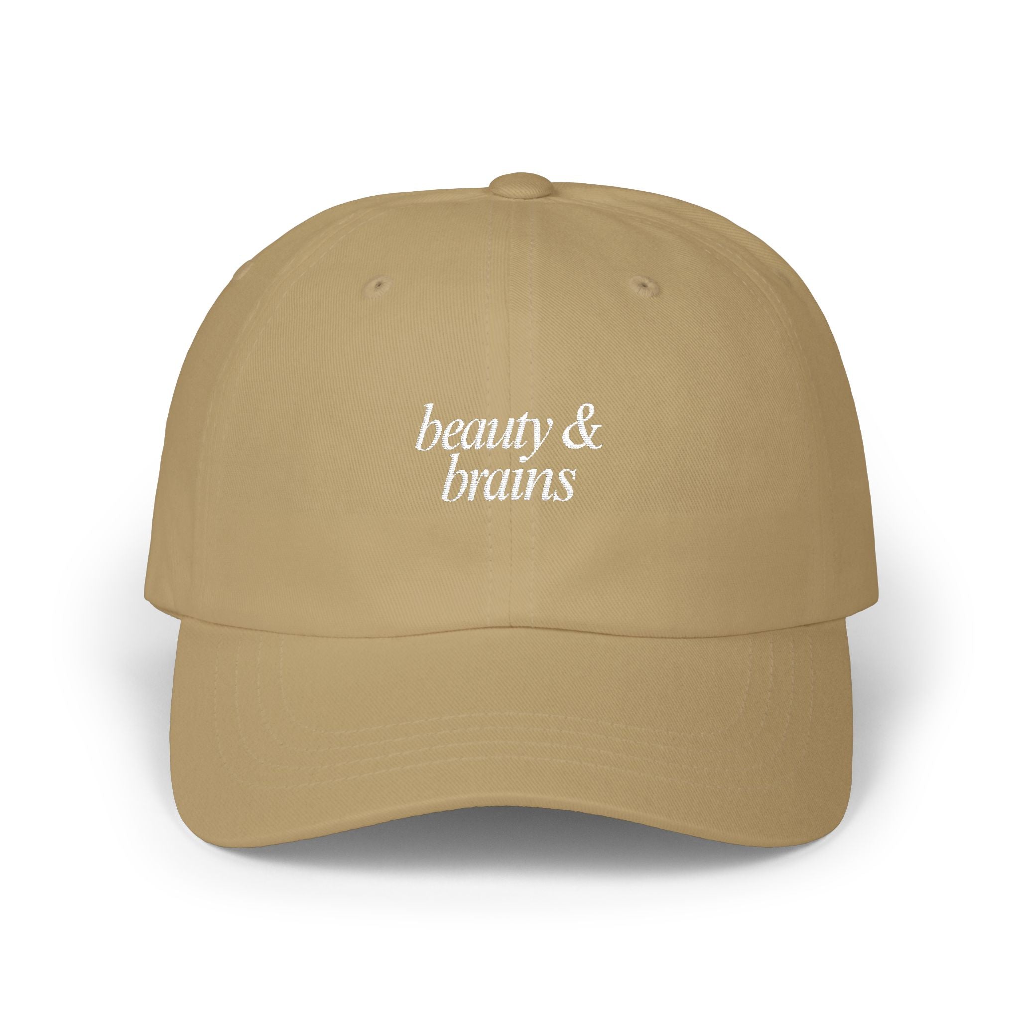 Beauty & Brains - Embroidered Dad Hat