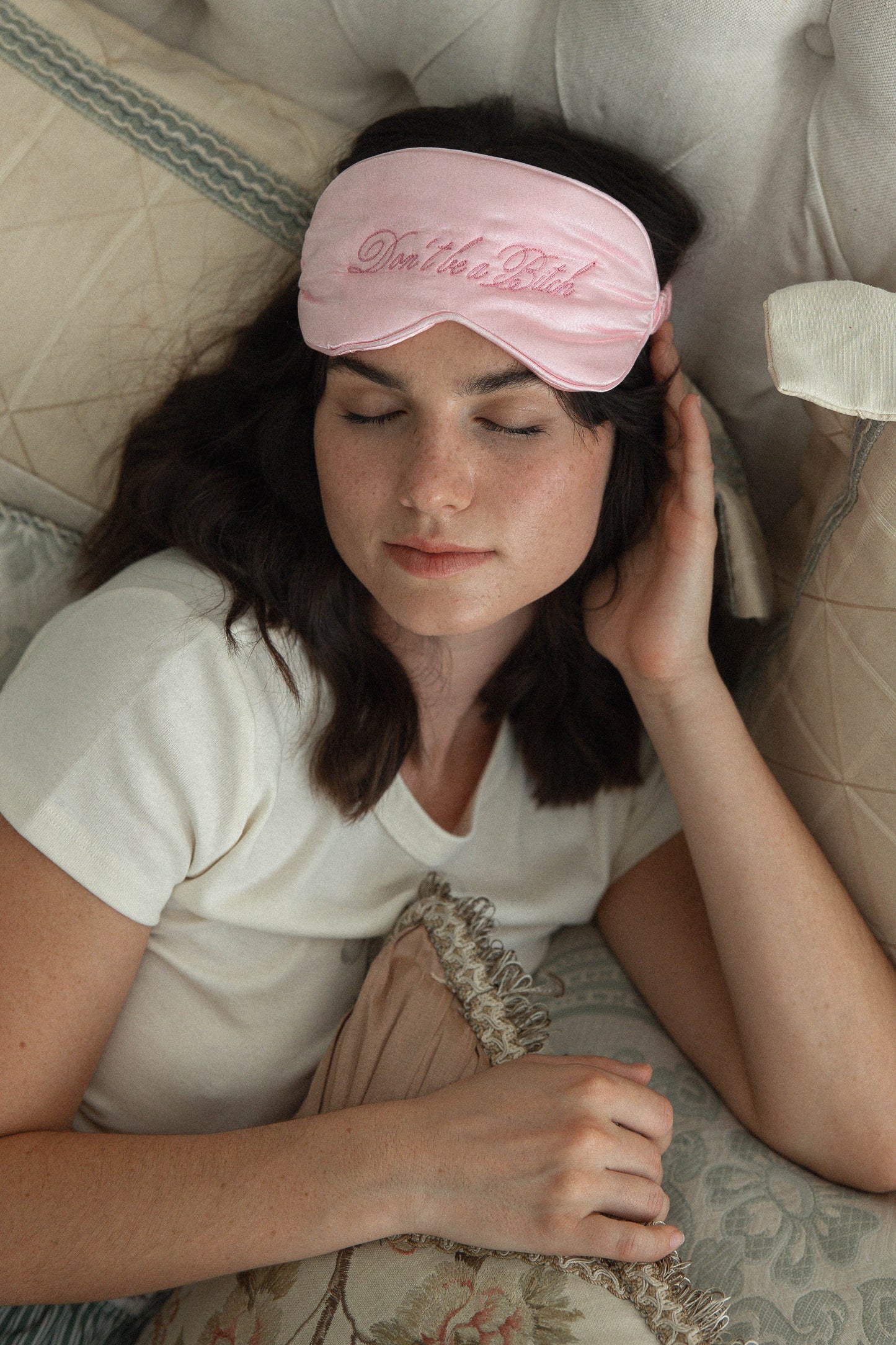 Silk Sleeping Mask - Pink, Luxury and Comfort